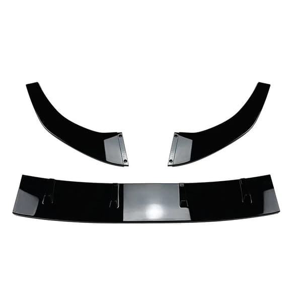 Framstötfångar Lip Diffuser Spoiler Kit, Glansig Yta, Hållbart Material,svart