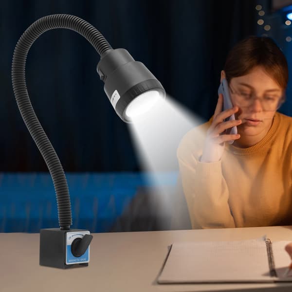 Arbejdslampe, Magnetisk Base, Fleksibel LED Design,sort, 5w