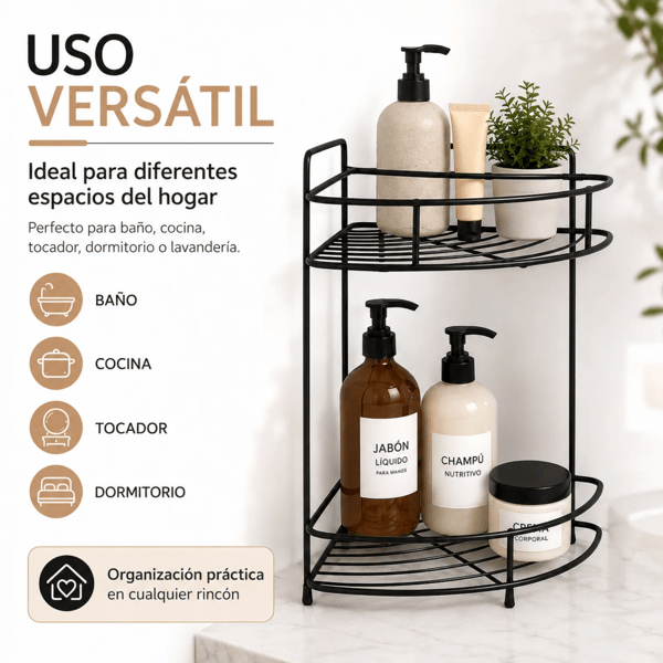Opbevaringsreol, 2-niveau design, ventilerede hylder,Sort, 21*21*36cm