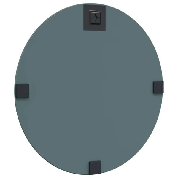 Väggspegel, Härdat Glas, 40 cm Diameter,VIT