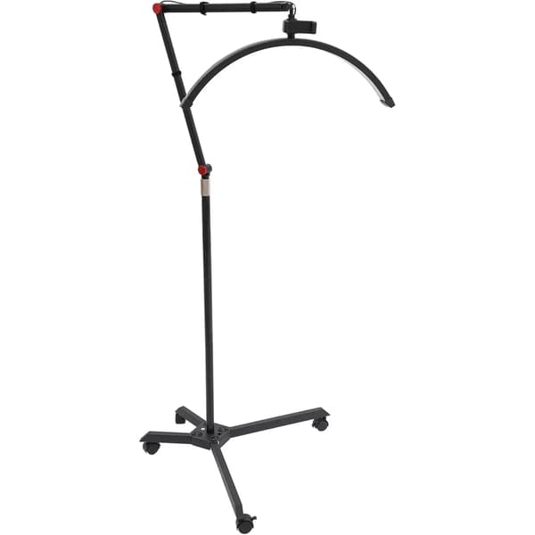 Halvmåne Lampe, Dæmpbar LED, Justerbar Højde,sort
