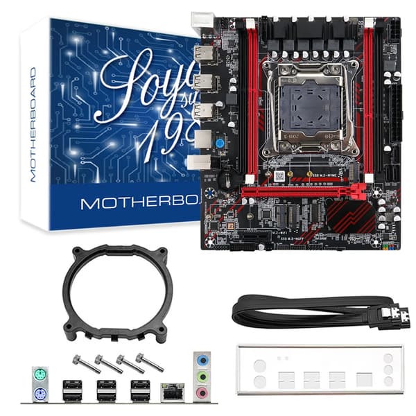 Moderkort, Intel Xeon E-seriens kompatibilitet, hög RAM-kapacitet,Moderkort+CPU+RAM