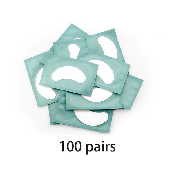 Ögonlappar, Behandling för under ögonen, Bekväm applicering,100PCS Ljusgrön