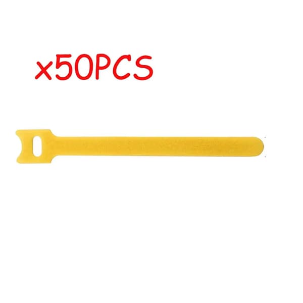 Kabelbindere, Genanvendelige, Alsidige Organisator,50stk Gul