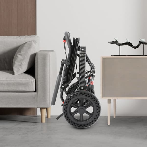 Transportstol, Sammenklappeligt Design, Letvægts Konstruktion,sort