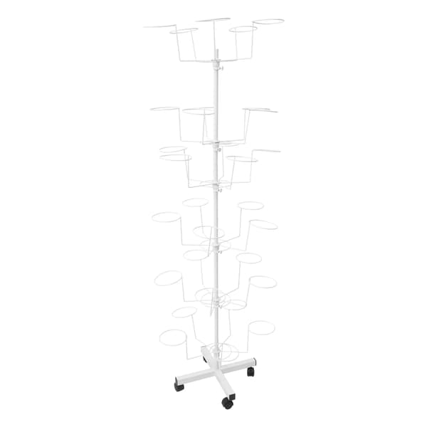Hat Rack, 6-lags design, holder op til 30 hatte,HVID