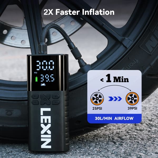 Smart Luftpump, 150 PSI, 4000 mAh Batteri,P4