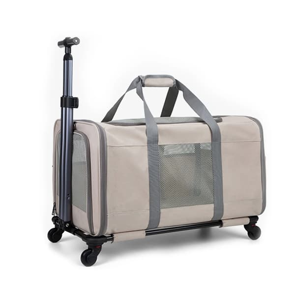 Djurtransportör, Fällbar Design, Andningsbart Material,Kaki