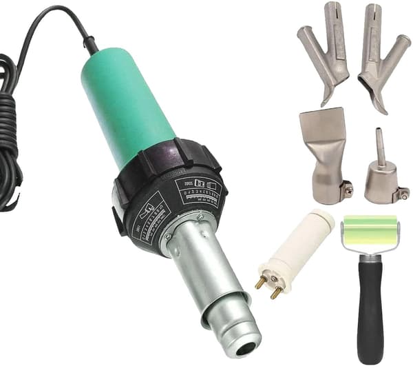 Plastsvetspistol, 1600W Effekt, Justerbar Luftflöde,EU