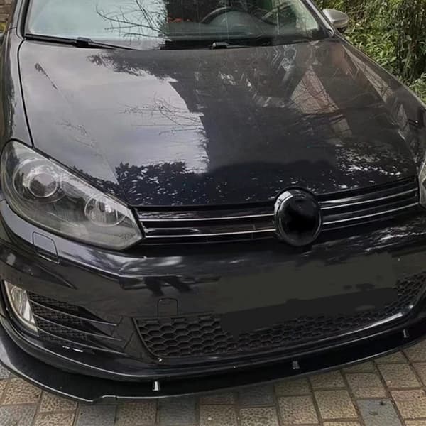 Front Bumper Splitter Lip, Aerodynamisk Design, Skræddersyet Pasform,sort