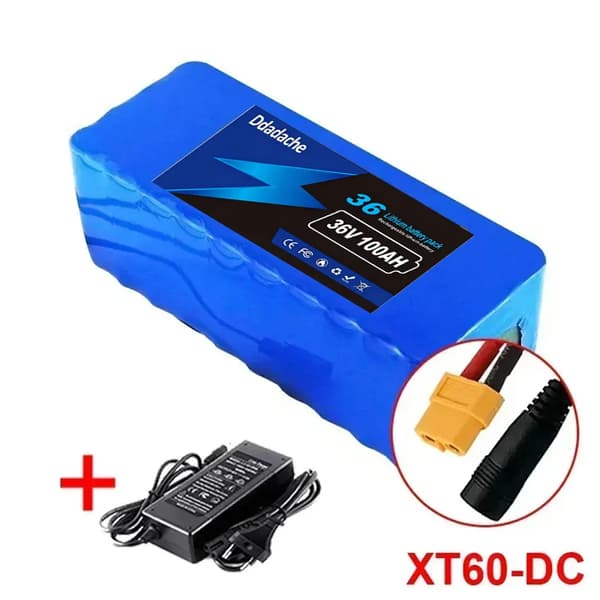 Litiumjonbatteripack, 100Ah kapacitet, 36V spänning,XT60-DC
