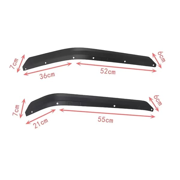 Fender Flares, Forbedret Beskyttelse, Nem Installation,sort