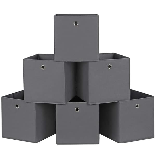 Förvaringslådor, Hållbart icke-vävt tyg, Sammanfallande design,5Pcs