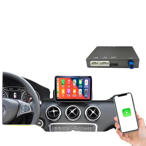 Trådlös CarPlay-modul, kompakt design, högkvalitativ elektronik, plug-and-play-installation, stöder Android Auto