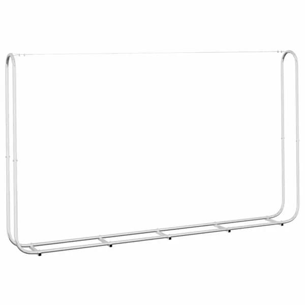 Vedställ, Hållbar Stålstruktur, Utomhusbruk,Silver