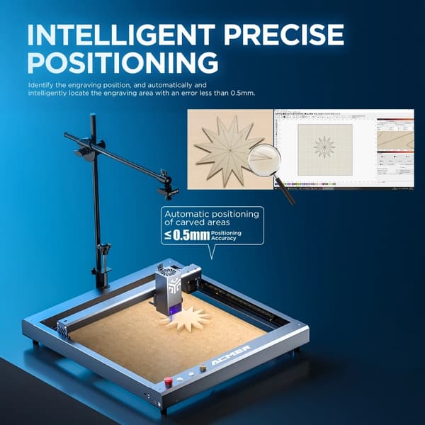 Laserkamera, 5 miljoner pixlar, intelligent positionering,A500 Set