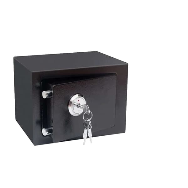 Säkerhetssäkerhetsbox, Högsäkerhetslås, Bärbar Design,svart