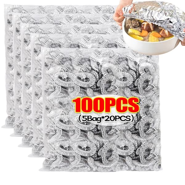 Matlock, Återanvändbar Aluminium, Mångsidig Matförvaring,100PCS