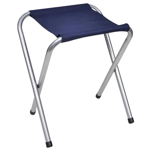 Fällbart Campingbord Set, Bärbar Design, Inkluderar 6 Pallar,Vit