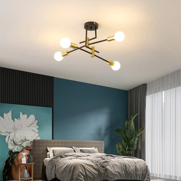 Loftlampe, 4-lys design, energibesparende,M