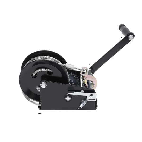Håndvinsch, 3500 lbs kapacitet, ergonomisk design,sort, 10M kabel