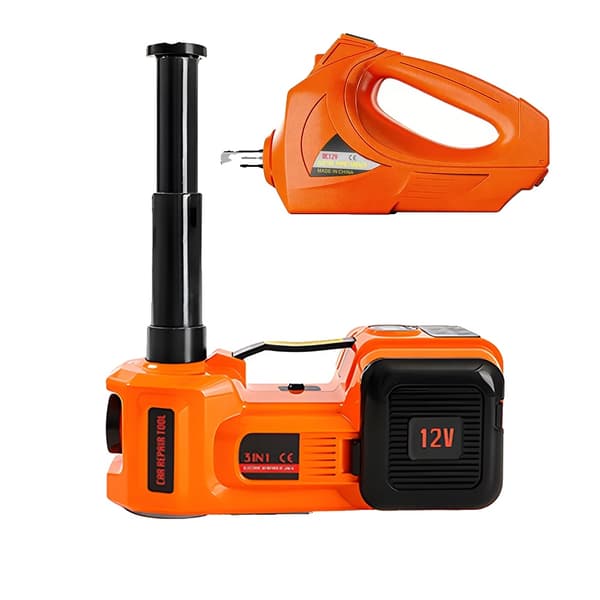 Elbil Domkraft, 5 Ton Kapacitet, Bärbar Design,orange