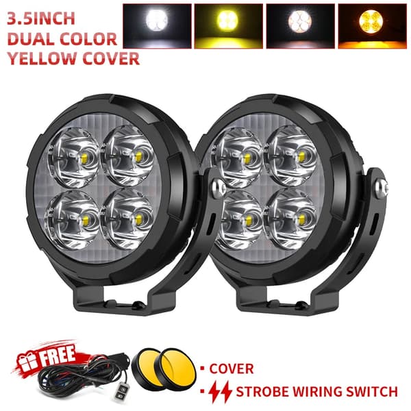 LED Spotlights, 30000 Lumen, Vattentålig Design,2st Strobe Flashing