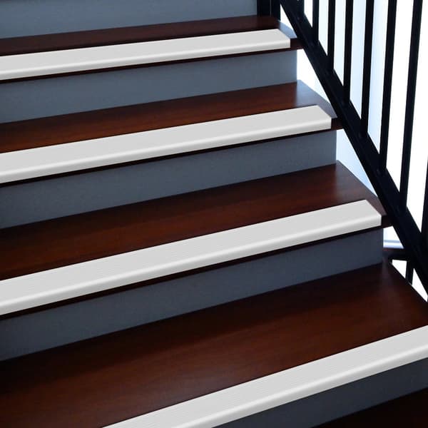 Trappekantstrimmel, Premium PVC Materiale, Forbedrede Sikkerhedsfunktioner,HVID