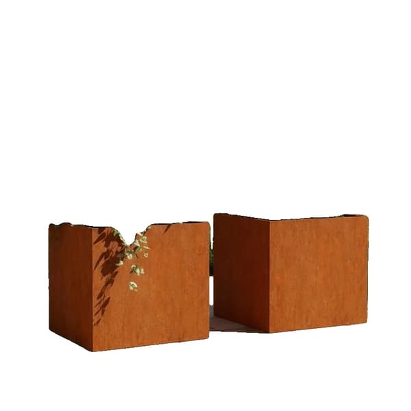 Planter, Cortenstål, Antikorrosionsdesign,Mørk Khaki