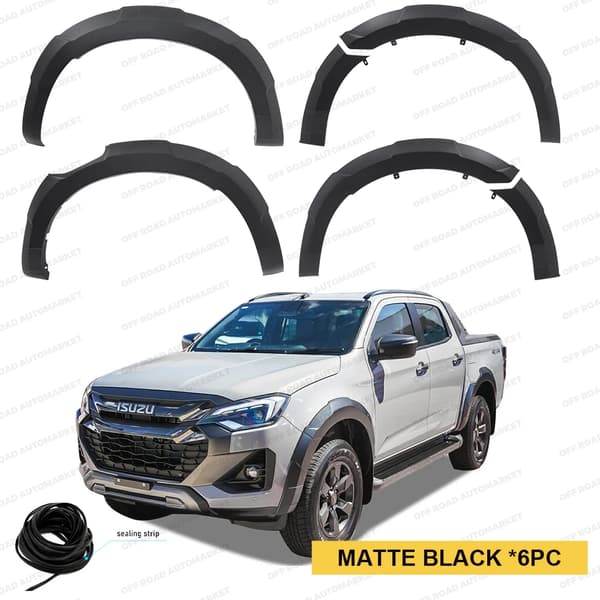 Skærme, Forbedret Beskyttelse, Perfekt Pasform,Matte Black  6PC