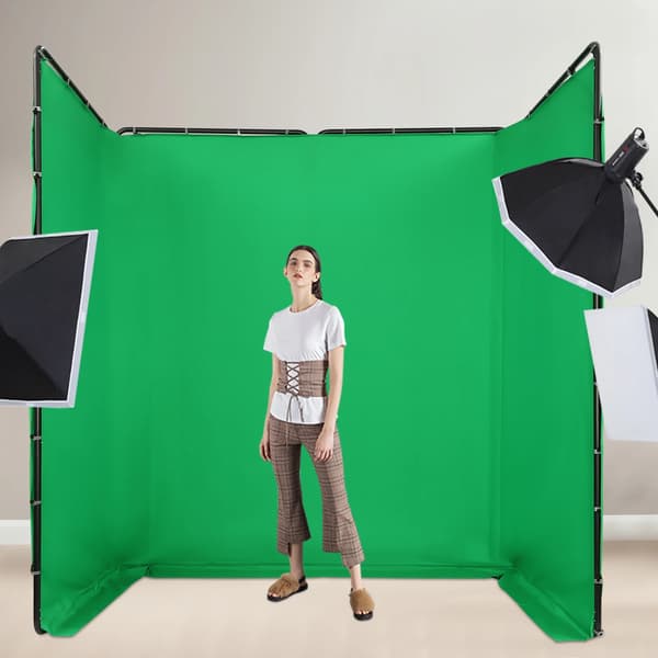 Fotografi Baggrund, Justerbar Ramme, Robust Design,grøn