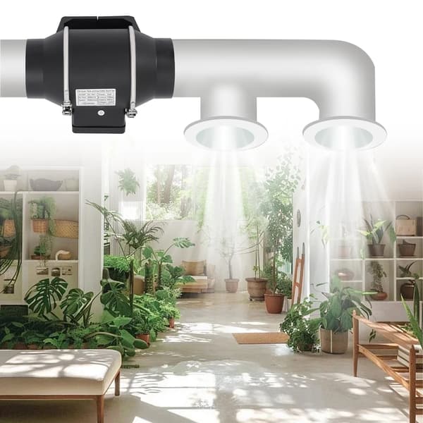 Afdækningsventilator, 35W Effekt, 220m³/h Luftstrøm,sort