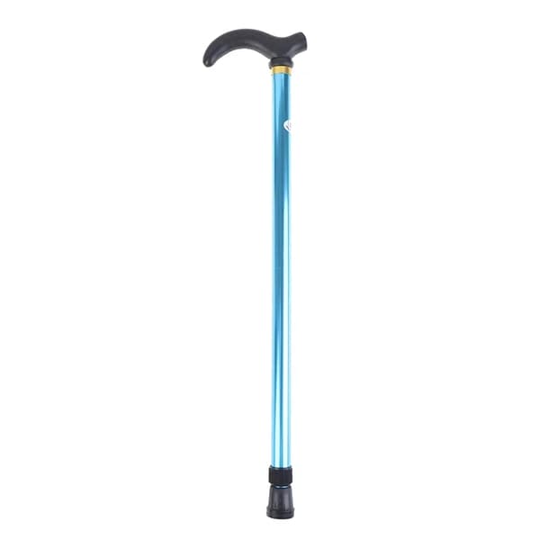 Käpp, justerbar höjd, halkfri design, blå