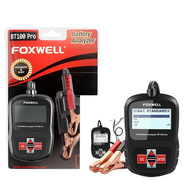 Bilbatteritesteren, Batterihelseanalysator, Flersproget Support,BT100