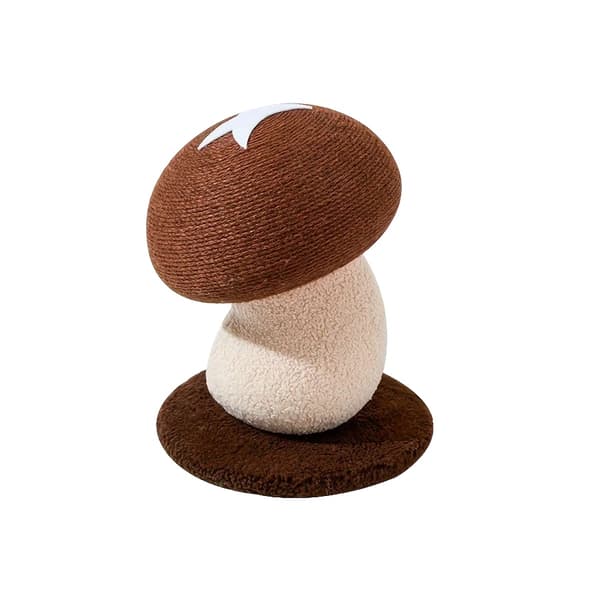 Kradsøjle, Holdbart Jute Materiale, Svampeformet Design,Brun