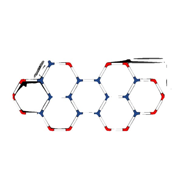 LED Lys, Hexagonal Form, Høj Luminøs Effektivitet,7-Hul-B