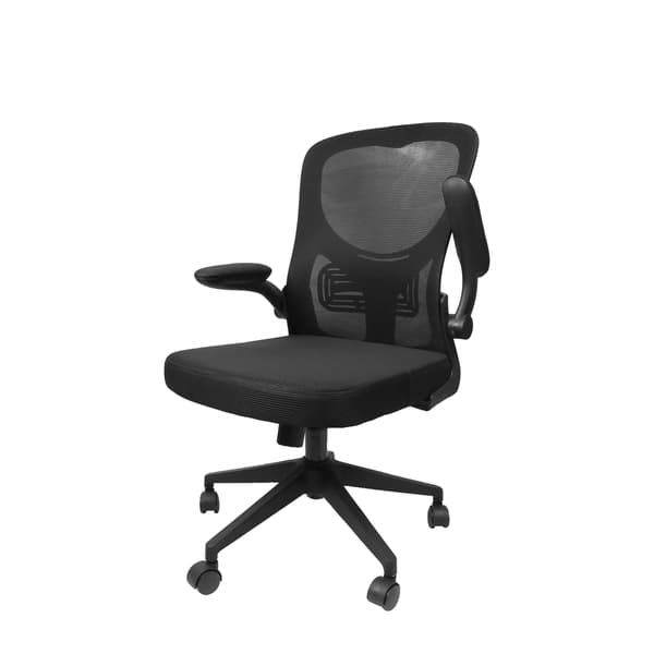 Kontorstol, Ergonomisk Design, Justerbare Armlæn,sort