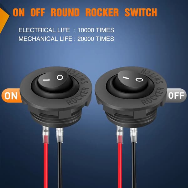 Rocker Switch, Vandtæt, Nem Installation,TÆND SLUK
