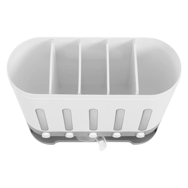 Torrfoderdispenser, 5 fack, väggmonterad design,Vit