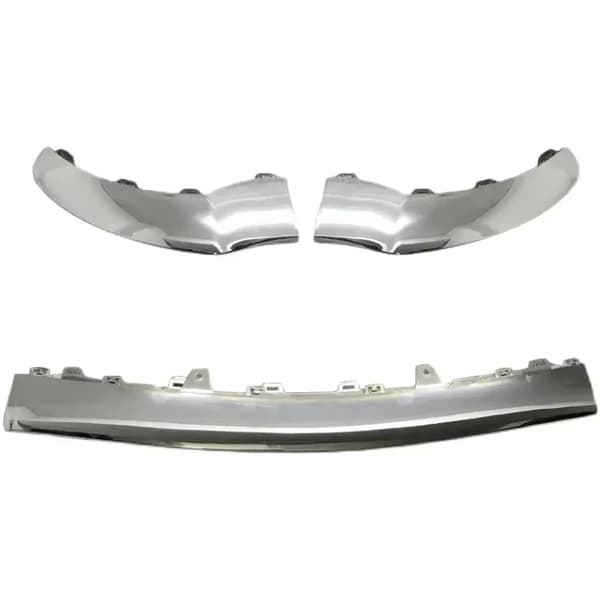 Front Bumper Lip Spoiler, Holdbar ABS Design, Forbedret Æstetik,Sølv