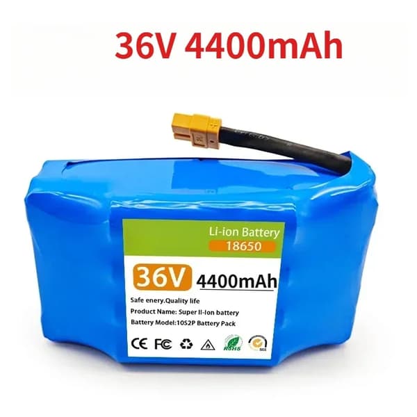 Batteri, 10000mAh, 36V Litiumjonkonfiguration, 36V 4400mAh