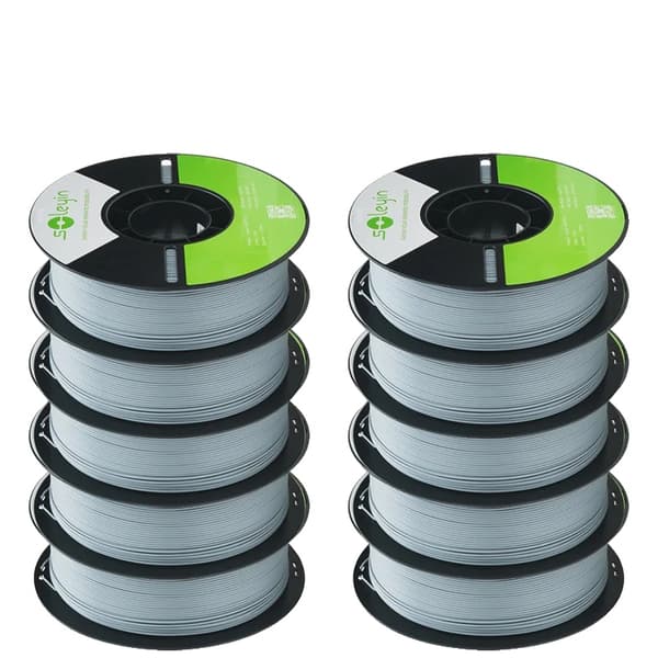 PLA Filament, Miljøvenligt Materiale, Lav Shrinkage,10GråPLA
