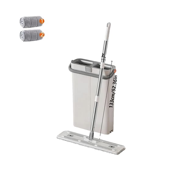 Plattmopp, handsfree drift, våt- och torrfunktionalitet,57cm 2 Kläder