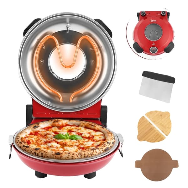 Pizzamager, Stenplade, Dobbelt Temperaturindstillinger,EU, LMR-RED