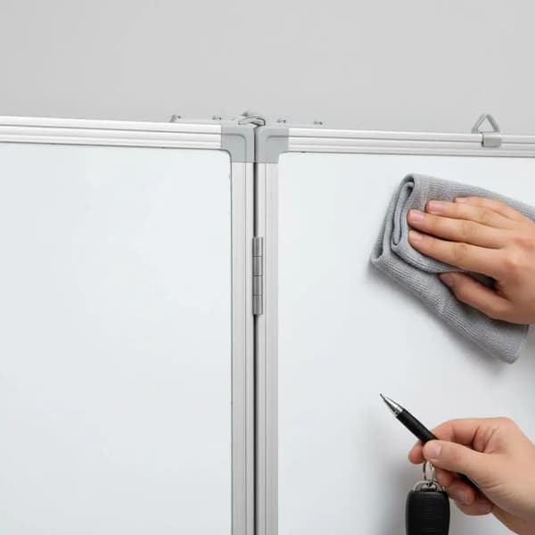 Whiteboard, Foldbart Design, Magnetisk Overflade,hær grøn
