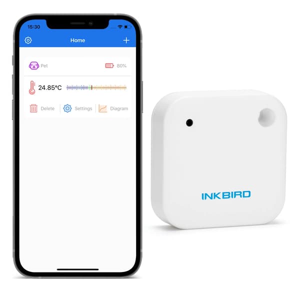 Digitalt Termometer, Bluetooth Forbindelse, Brugervenlig App Kontrol,IBS-TH2 Termometer