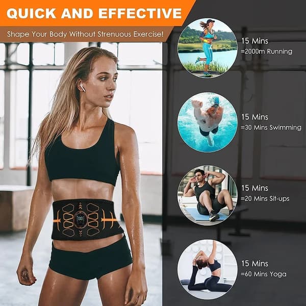 Abdominal Toning Belt, EMS Teknologi, Bærbart Design,abdominal bælte