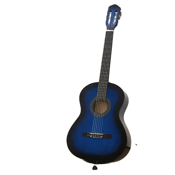 Klassisk Guitar, Solid Basswood, Elegant Design,Blå