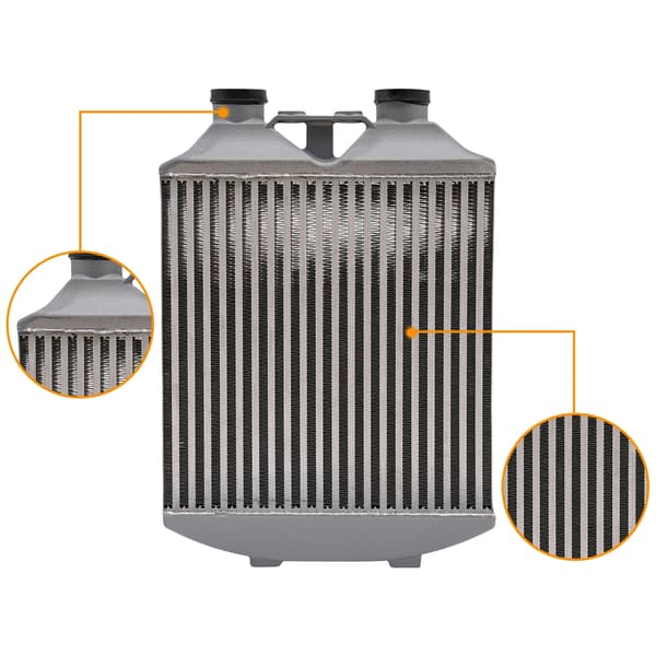 Intercooler, Aluminiumlegering Konstruktion, Forbedret Varmeafledning,GRÅ