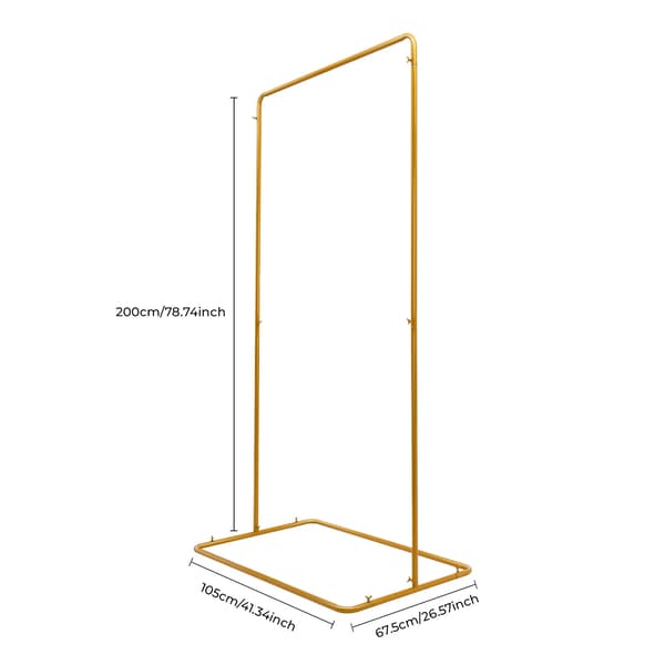 Bröllopsbåge Bakgrundsställ, Modern Järnram, Mångsidig Evenemangsdekoration,Guld, M
